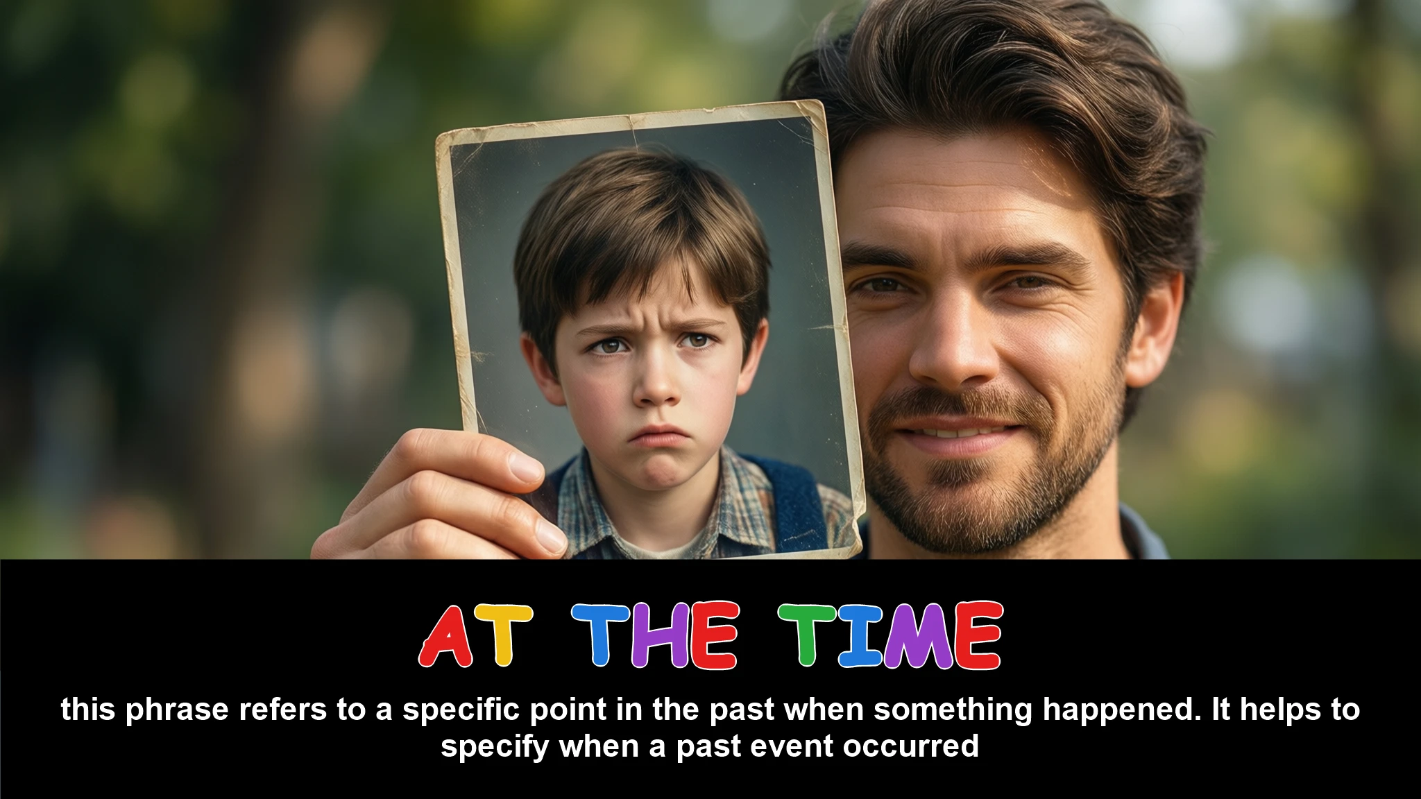 English Illustration for at the time